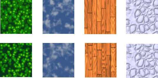 Examples of synthesized results