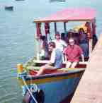 Nelson's familly on a boat in Brazil