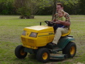 Riding Tractor with
 Grampa