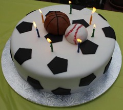 Sports Birthday Cake