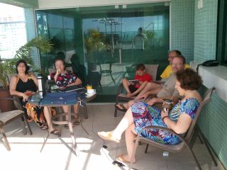 Family in Joao Pessoa Drinking Chimarrao