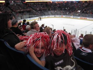 Daniel and Denis C. at  Oil Kings Game