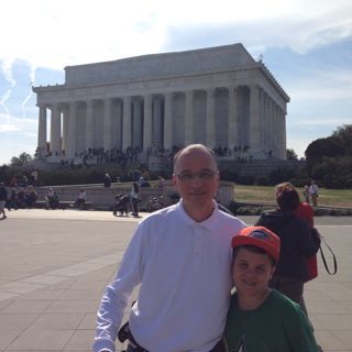 Daniel & Nelson at Lincon Memorial