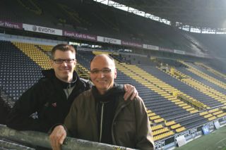 Nelson & Matthias in Dortmund Stadium