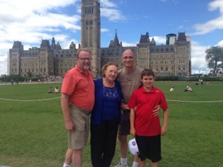 Family on Parliament Hill