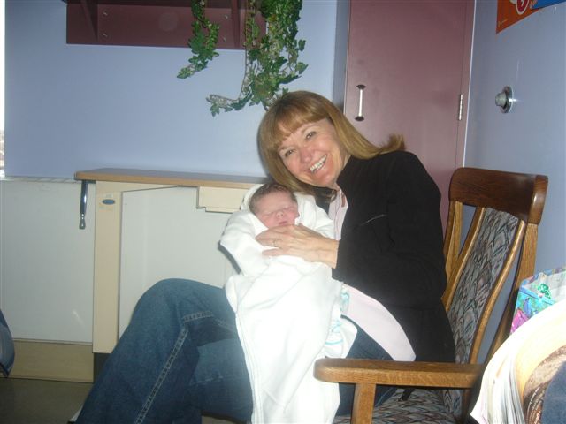 Jack Ryan James Moore with grandma Linda Fairbanks