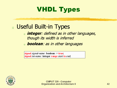 VHDL Types