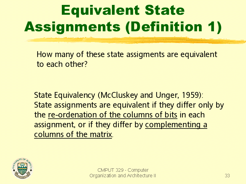 define state assignment