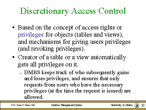 Discretionary access control что это