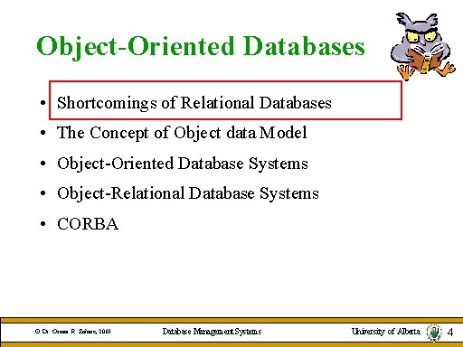 Object-Oriented Databases