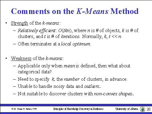 Comments On The K-means Method