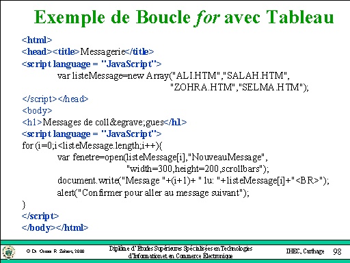 Comment boucler un tableau react